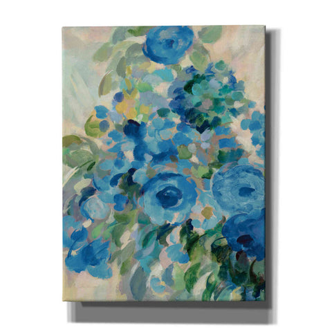 Image of 'Flower Market II Blue' by Silvia Vassileva, Canvas Wall Art,12x16x1.1x0,20x24x1.1x0,26x30x1.74x0,40x54x1.74x0