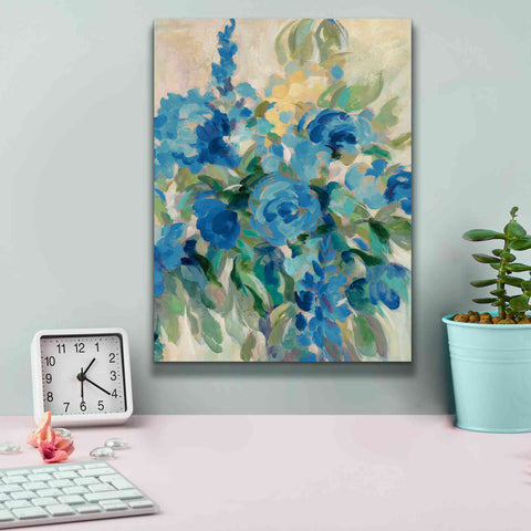 Image of 'Flower Market III Blue' by Silvia Vassileva, Canvas Wall Art,12 x 16