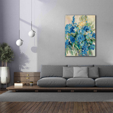 Image of 'Flower Market III Blue' by Silvia Vassileva, Canvas Wall Art,40 x 54