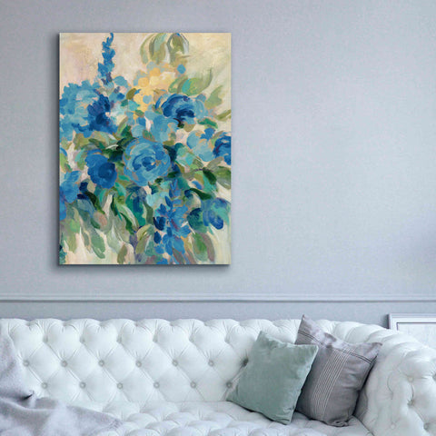 Image of 'Flower Market III Blue' by Silvia Vassileva, Canvas Wall Art,40 x 54