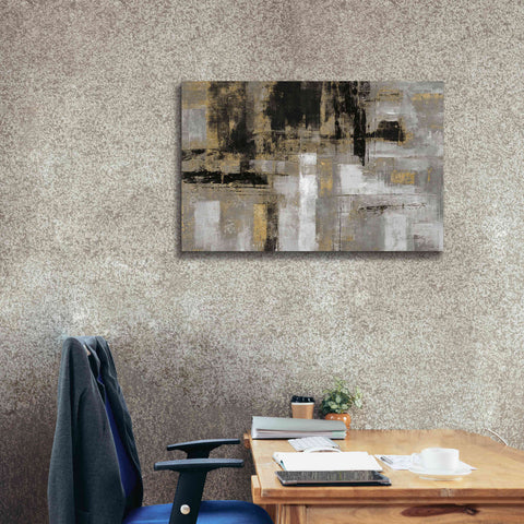 Image of 'Smoky Harbor Sunset' by Silvia Vassileva, Canvas Wall Art,40 x 26