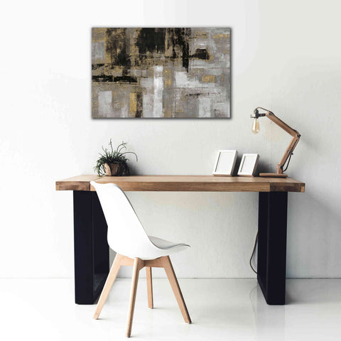 Image of 'Smoky Harbor Sunset' by Silvia Vassileva, Canvas Wall Art,40 x 26