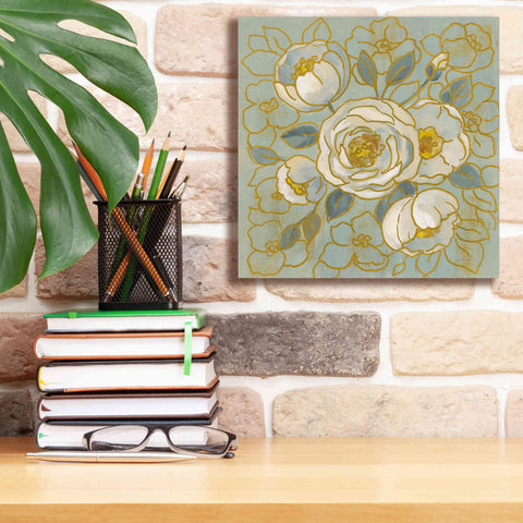 Image of 'Sage Floral II' by Silvia Vassileva, Canvas Wall Art,12 x 12