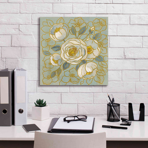 Image of 'Sage Floral II' by Silvia Vassileva, Canvas Wall Art,18 x 18