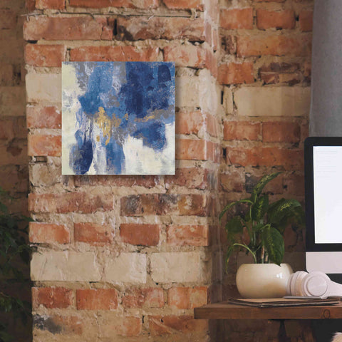 Image of 'Sparkle Abstract II Navy' by Silvia Vassileva, Canvas Wall Art,12 x 12