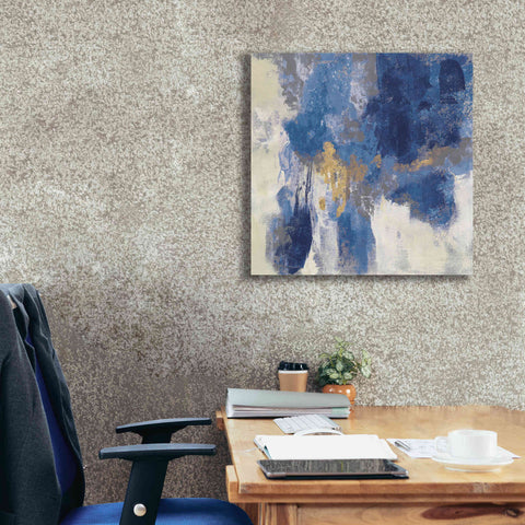 Image of 'Sparkle Abstract II Navy' by Silvia Vassileva, Canvas Wall Art,26 x 26
