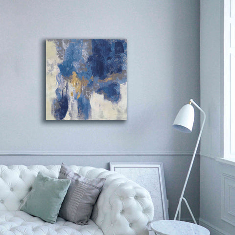 Image of 'Sparkle Abstract II Navy' by Silvia Vassileva, Canvas Wall Art,37 x 37