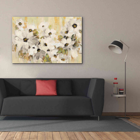Image of 'White and Green Bloom' by Silvia Vassileva, Canvas Wall Art,60 x 40