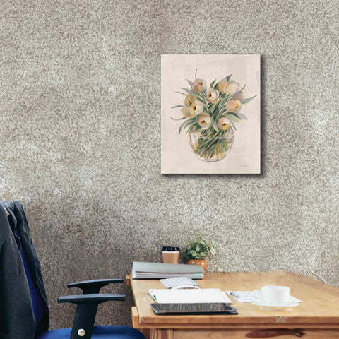 Image of 'Blush Floral Bouquet White' by Silvia Vassileva, Canvas Wall Art,20 x 24