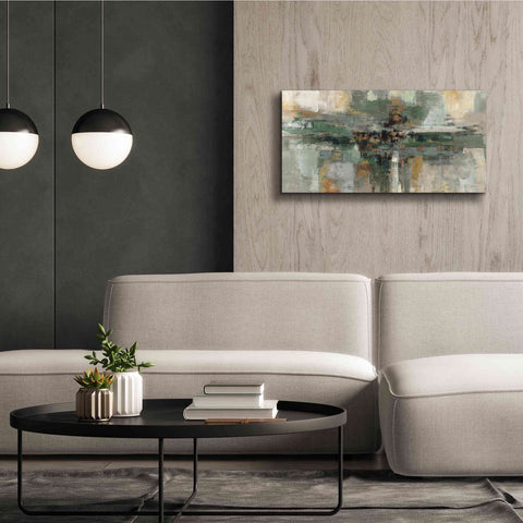 Image of 'Morning Fjord Rifle Green' by Silvia Vassileva, Canvas Wall Art,40 x 20