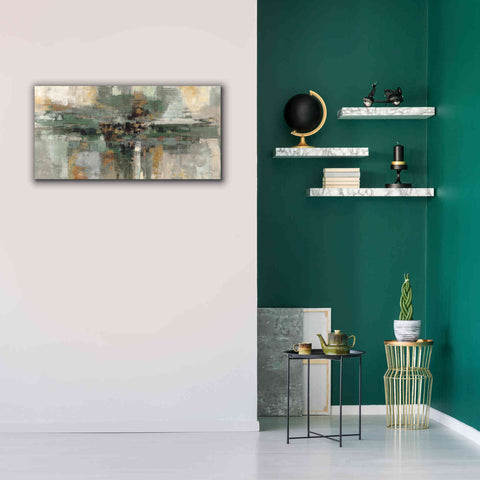 Image of 'Morning Fjord Rifle Green' by Silvia Vassileva, Canvas Wall Art,40 x 20