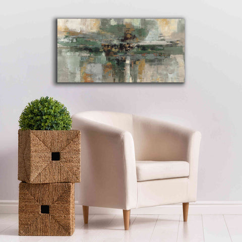 Image of 'Morning Fjord Rifle Green' by Silvia Vassileva, Canvas Wall Art,40 x 20