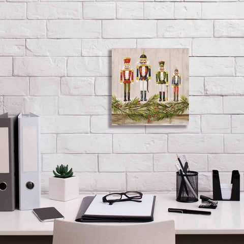 Image of 'Nutcrackers on a Mantel' by Silvia Vassileva, Canvas Wall Art,12 x 12
