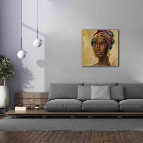 Image of 'African Face II' by Silvia Vassileva, Canvas Wall Art,37 x 37