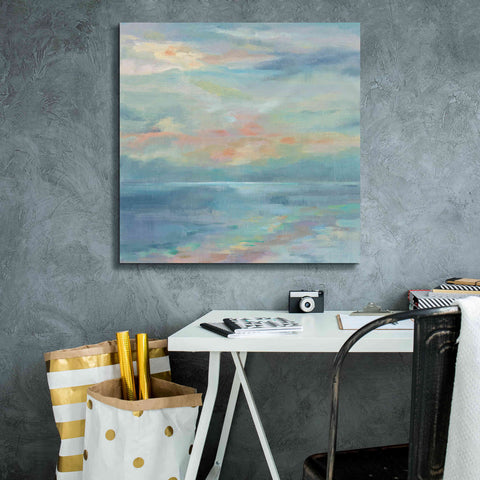 Image of 'June Morning by the Sea' by Silvia Vassileva, Canvas Wall Art,26 x 26