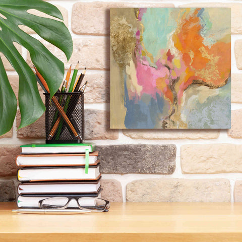 Image of 'Tangerine Gold Mid Mod' by Silvia Vassileva, Canvas Wall Art,12 x 12