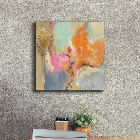 Image of 'Tangerine Gold Mid Mod' by Silvia Vassileva, Canvas Wall Art,18 x 18
