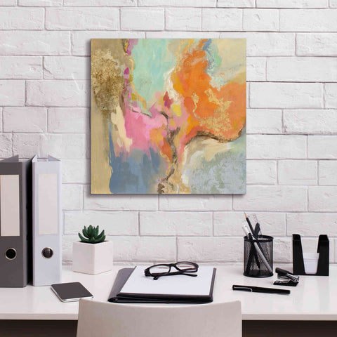 Image of 'Tangerine Gold Mid Mod' by Silvia Vassileva, Canvas Wall Art,18 x 18