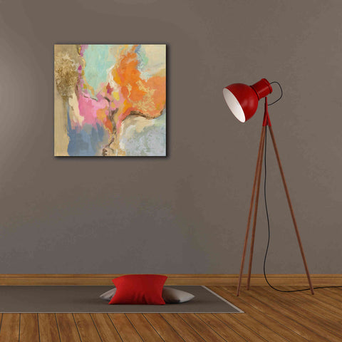 Image of 'Tangerine Gold Mid Mod' by Silvia Vassileva, Canvas Wall Art,26 x 26