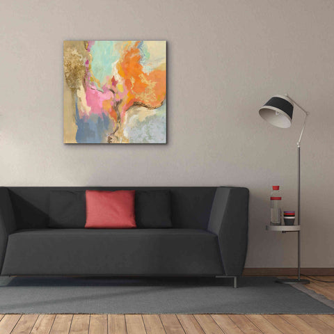 Image of 'Tangerine Gold Mid Mod' by Silvia Vassileva, Canvas Wall Art,37 x 37
