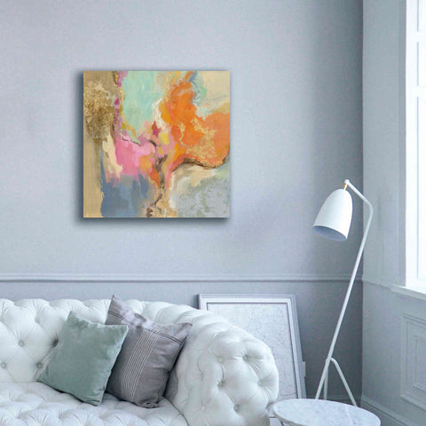 Image of 'Tangerine Gold Mid Mod' by Silvia Vassileva, Canvas Wall Art,37 x 37