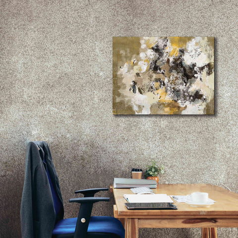 Image of 'Leaves on the Asphalt' by Silvia Vassileva, Canvas Wall Art,34 x 26