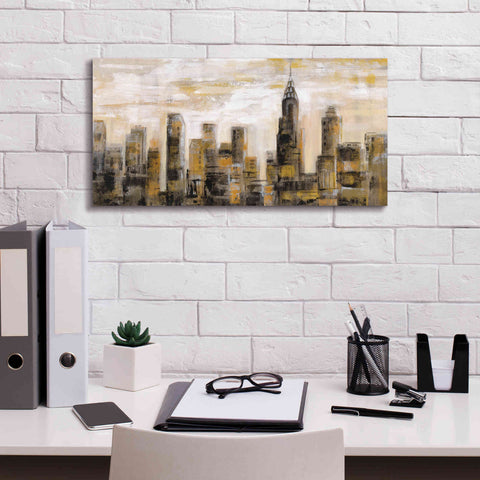 Image of 'Manhattan Skyline' by Silvia Vassileva, Canvas Wall Art,24 x 12