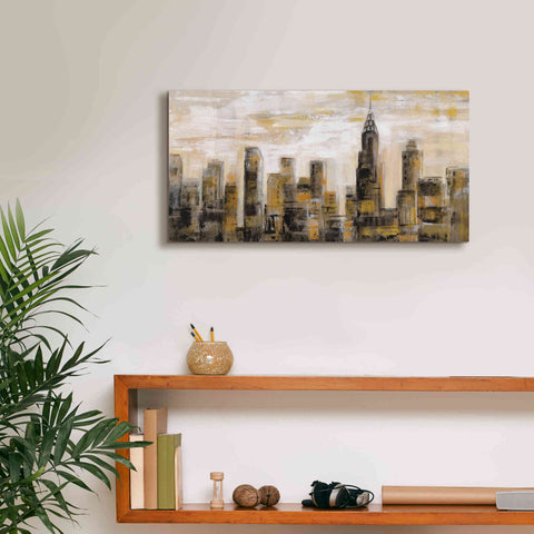 Image of 'Manhattan Skyline' by Silvia Vassileva, Canvas Wall Art,24 x 12