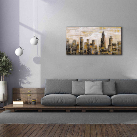 Image of 'Manhattan Skyline' by Silvia Vassileva, Canvas Wall Art,60 x 30