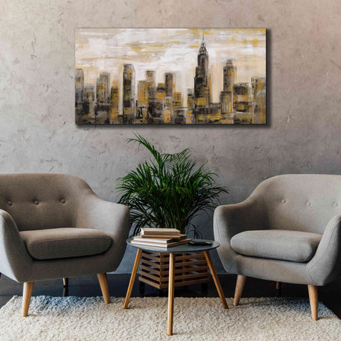 Image of 'Manhattan Skyline' by Silvia Vassileva, Canvas Wall Art,60 x 30