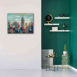 'Colorful Day in Manhattan' by Silvia Vassileva, Canvas Wall Art,34 x 26