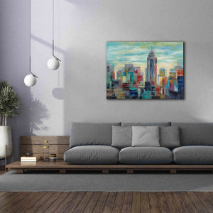 'Colorful Day in Manhattan' by Silvia Vassileva, Canvas Wall Art,54 x 40