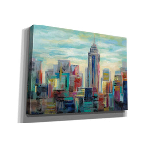 'Colorful Day in Manhattan' by Silvia Vassileva, Canvas Wall Art,16x12x1.1x0,26x18x1.1x0,34x26x1.74x0,54x40x1.74x0