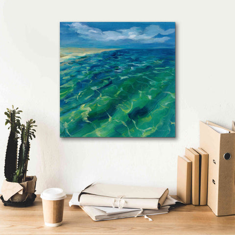 Image of 'Sunny Sea Reflections' by Silvia Vassileva, Canvas Wall Art,18 x 18