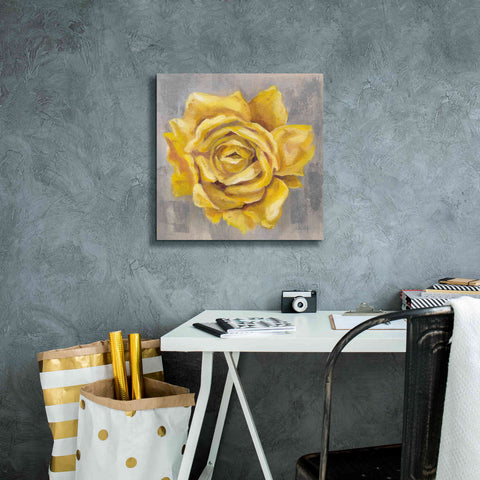 Image of 'Yellow Roses II' by Silvia Vassileva, Canvas Wall Art,18 x 18