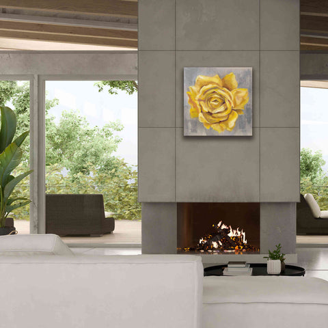 Image of 'Yellow Roses II' by Silvia Vassileva, Canvas Wall Art,26 x 26