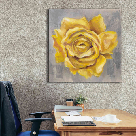 Image of 'Yellow Roses II' by Silvia Vassileva, Canvas Wall Art,37 x 37