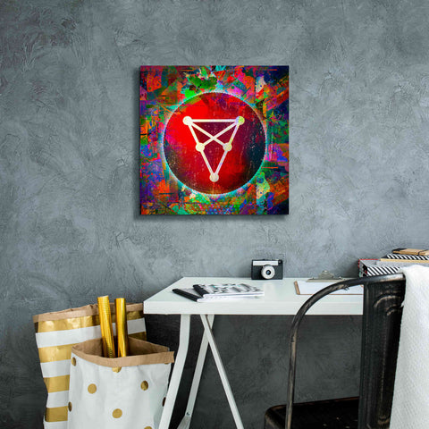 Image of 'CHZ Chiliz Crypto,' Canvas Wall Art,18 x 18