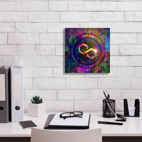 Image of 'MATIC Polygon Crypto,' Canvas Wall Art,12 x 12