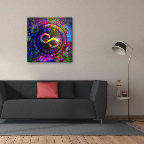 Image of 'MATIC Polygon Crypto,' Canvas Wall Art,37 x 37
