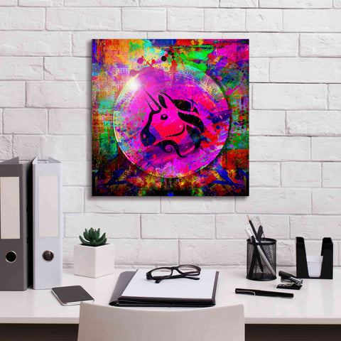 Image of 'UNI Uniswap Crypto,' Canvas Wall Art,18 x 18