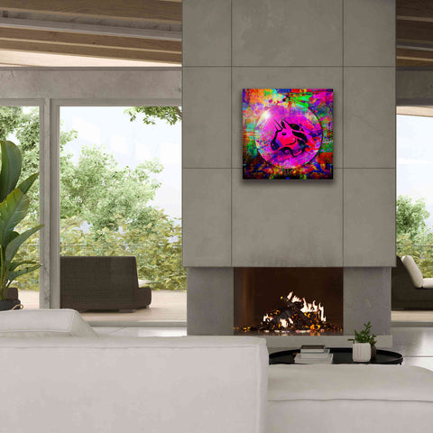 Image of 'UNI Uniswap Crypto,' Canvas Wall Art,26 x 26