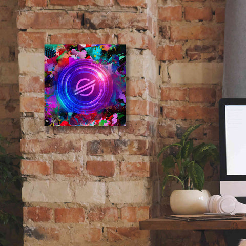 Image of 'XLM Stellar Crypto,' Canvas Wall Art,12 x 12