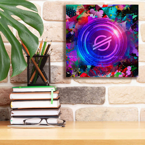 Image of 'XLM Stellar Crypto,' Canvas Wall Art,12 x 12