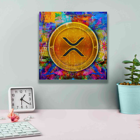 Image of 'XRP Crypto,' Canvas Wall Art,12 x 12