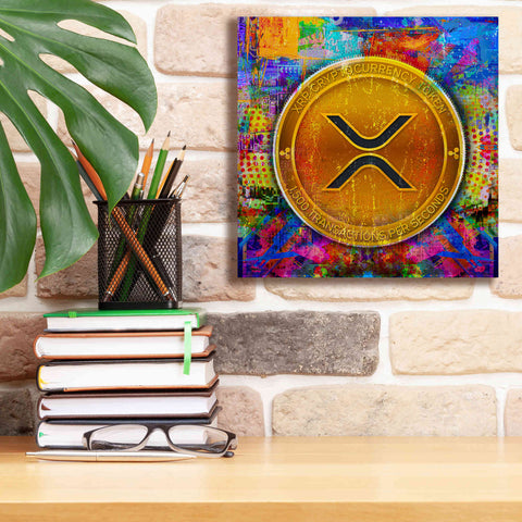 Image of 'XRP Crypto,' Canvas Wall Art,12 x 12