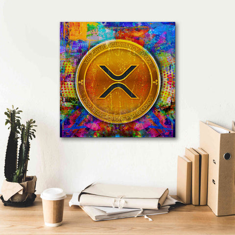Image of 'XRP Crypto,' Canvas Wall Art,18 x 18
