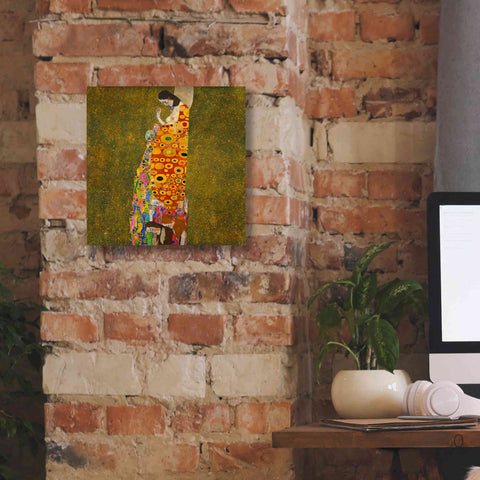 Image of Epic Art 'Hope II' by Gustav Klimt, Canvas Wall Art,12 x 12