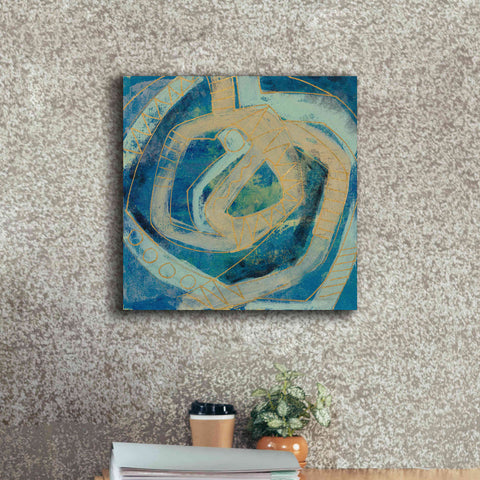Image of Epic Art 'Mid Modern Tile I' by Silvia Vassileva, Canvas Wall Art,18 x 18