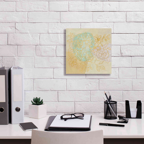 Image of Epic Art 'Mid Mod Sophisticated Floral I' by Silvia Vassileva, Canvas Wall Art,12 x 12